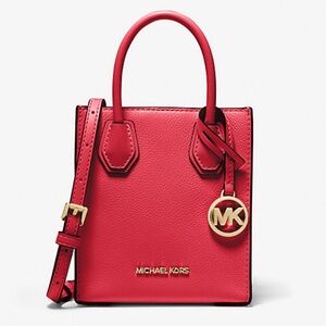 Michael Kors XS Bright Red Mercer Crossbody
